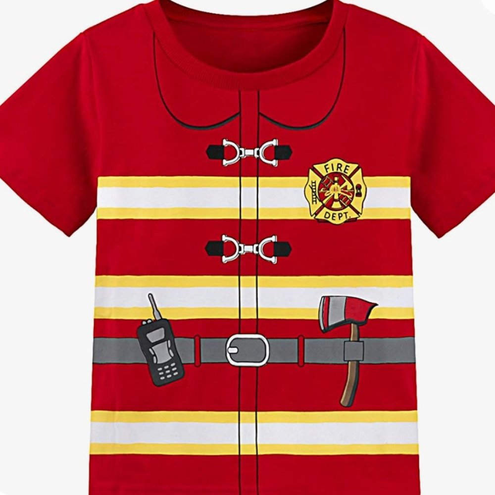 Novelty Fireman T-Shirt For Toddler